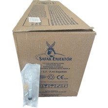 Şafak (2.5cc-3/p) 25G Contalı Turuncu Aşı Enjektör Kısa 250 Adet