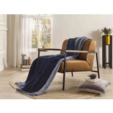 Özdilek Battaniye Pamuk Diz 130*170 Lacivert