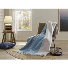 Özdilek Battaniye Pamuk Diz 130*170 Mavi