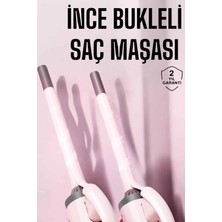 Saç Maşası 10 mm İnce Bukle Taşınabilir Şekillendirici Çubuğu ile Estetik Tasarım