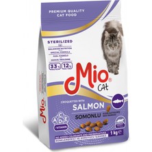 Mio 1 kg - Somonlu Sterilize Yetişkin Kedi Maması -