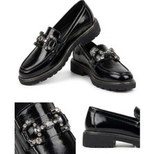 Pynare Vieri Rugan Siyah Kadınayakkabı