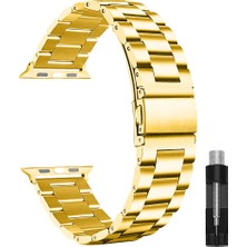 Nextron Watch 38-40-41-Watch 10-Watch 11 42MM Uyumlu Paslanmaz Çelik Metal Bakla Kordon