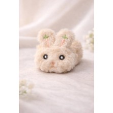 Nati Co Sevimli Bej Rengi Peluş Tavşan Çocuk Lastik Toka