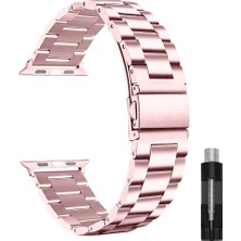 Nextron Watch 38-40-41-Watch 10-Watch 11 42MM Uyumlu Paslanmaz Çelik Metal Bakla Kordon