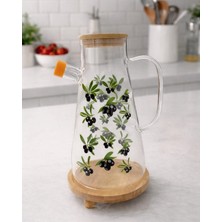 Ecoflex Cam Borosilikat Yağlık Sirkelik Desenli 900 ml