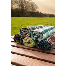 Güzelyüz Avm 1 Adet 140X140 Çok Amaçlı Sofra Bezi Piknik Örtüsü Masa Örtüsü Ekose Pötikare Desenli