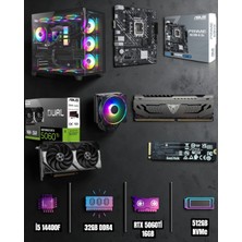 Efs I5 14400F 32GB Ram 512GB Nvme 5060TI 16GB Ekran Kartlı Gaming Pc