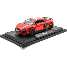 Disney Cars Mınıauto Audi R8 Kırmızı 1:24 Metal Çek Bırak Kapıları Açılan Sesli Işıklı Araba