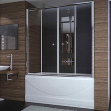 Sırduş 170-180 Sır-Lüks Düz Küvet Üstü Duşakabin