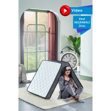 Bera Yatak Deluxe Gri 90x190 Süngerli Katlanır Yatak, Yer Yatağı, Misafir Yatağı, Kamp Yatağı, Sünger Yatak 13-14 Cm