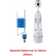 Banio Home - Basmalı Rezervuar Iç Takımı (Alttan), Push Flush Tank Internal Kit(From Below)