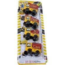 Güzelyüz Avm Inşaat Araç Seti 4'lü Set Araba Seti 4 Adet