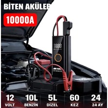 deyhome Jump Starter & Tire Inflator Araç Akü Takviye ve Lastik Şişirme Cihazı MC6623