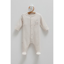 Caramell All Tıme Boy Önden Çıtçıtlı Tulum - Gri - 62-68 cm Gri