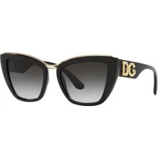Dolce & Gabbana 6144 Kadın Güneş Gözlüğü 54 mm Siyah Çerçeve UV 400 Filtreli Organik Cam