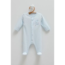 Caramell All Tıme Boy Önden Çıtçıtlı Tulum - Mavi - 62-68 cm Mavi