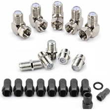 Vwin 5 Adet L Konnektör + 5 Adet F Ara + 10 Adet Contalı F Konnektör, Uydu Ekipmanları