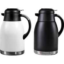 Ahir Ticaret Penguen Titanium Kaplı White & Black Termos 2'li-