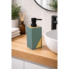 Padilon Bambu Detaylı 300 ml Sıvı Sabunluk Modern Tasarım Mutfak & Banyo Için Şık Sabun Dispenseri
