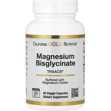 California Gold Nutrition Magnesium Bisglycinate Chelate Albion Traacs 60 Veggie Caps