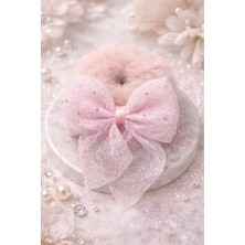 Nati Co Işıltılı Fiyonklu Peluş Tüylü Saç Tokası |  (1 Adet)