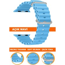 apple watch uyumlu seri 1/2/3/4/5/6/se/7/8/9 ultra/ultra2 42/44/45/49mm silikon saat kordonu kayışı s09-ultra