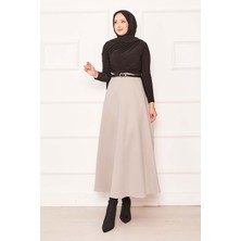 MDS Mevlana Scuba Tesettür Etek Taş