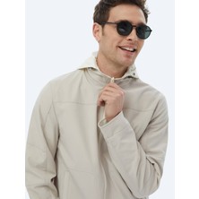 Kip Taş Regular Fit Dik Yaka Dokuma Çift Taraflı Mont