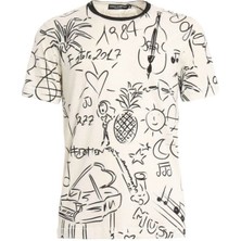 Dolce & Gabbana Graphic Print Cotton T-Shirt