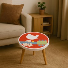 Boyut “woodstock Ruhunu Taşıyan El Yapımı Mini Sehpa”