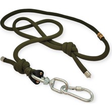 Vslt Handmade Büyük Irk Köpek Gezdirme Kayışı Fırdöndü ve Karabinalı Big Dog Leash