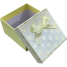 Güzelyüz Avm Sarı Kutu Boş Hediye Kutusu Kapaklı 8,5cmx8,5cmx5,5cm