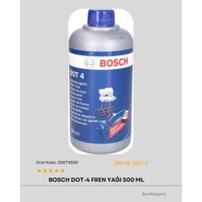 Bosch Dot 4 Fren Yağı 500 ml – Yüksek Performanslı Hidrolik Fren Hidroliği