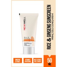 New Well Rice & Ginseng Sunscreen SPF50+ Pirinç Özlü Güneş Kremi 50 ml