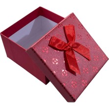 Güzelyüz Avm Kırmızı Kutu Boş Hediye Kutusu Kapaklı 8,5cmx8,5cmx5,5cm