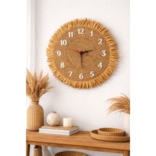 Mihriay Doğal Hasır Duvar Saati