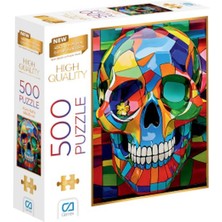 Kitabevimden Renkli Kuru Kafa Puzzle 500