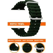 apple watch uyumlu seri 1/2/3/4/5/6/se/7/8/9 ultra/ultra2 42/44/45/49mm silikon saat kordonu kayışı s09-ultra