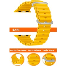  apple watch uyumlu seri 1/2/3/4/5/6/se/7/8/9 ultra/ultra2 42/44/45/49mm silikon saat kordonu kayışı s09-ultra