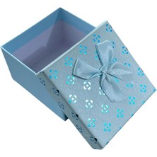 Güzelyüz Avm Mavi Kutu Boş Hediye Kutusu Kapaklı 8,5cmx8,5cmx5,5cm