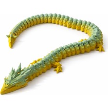 Hareketli Ejderha Oyuncak 40 cm – 3D Baskı Esnek Dragon Figür | Fidget Oyuncak Masa Dekoru