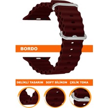  apple watch uyumlu seri 1/2/3/4/5/6/se/7/8/9 ultra/ultra2 42/44/45/49mm silikon saat kordonu kayışı s09-ultra