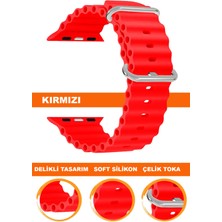  apple watch uyumlu seri 1/2/3/4/5/6/se/7/8/9 ultra/ultra2 42/44/45/49mm silikon saat kordonu kayışı s09-ultra