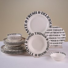 Emsan Forever Bone Good Mood 24 Parça 6 Kişilik Yemek Takımı