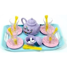 Birlik Oyuncak İnce Belli Çay Vakti Tepsili Oyun Seti 15 Parça 2 - 4 Yaş Eğlenceli Çay Zamanı