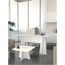 Dorpek Kula Ofis Masası Set Ofis Masası ve Sehpası - 2 Parça