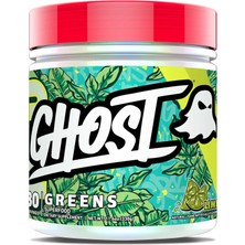 Ghost Greens Spirulina, & Chlorella, Prebiotics, 10 Billion Cfu Probiotic & Digestive Enzymes 330 gr