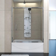 Sırduş 120-130 Sır-Lüks Düz Küvet Üstü Duşakabin Slk-9