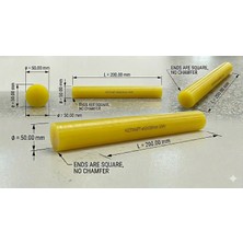 Sezen Metal Plastik Ø50X200 Kestamit /polyamid Sarı Renk (Plastik )